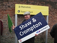 Photo 3. Oldham Councillor, and STORM member, John Dillon.  Photo Tony Young 